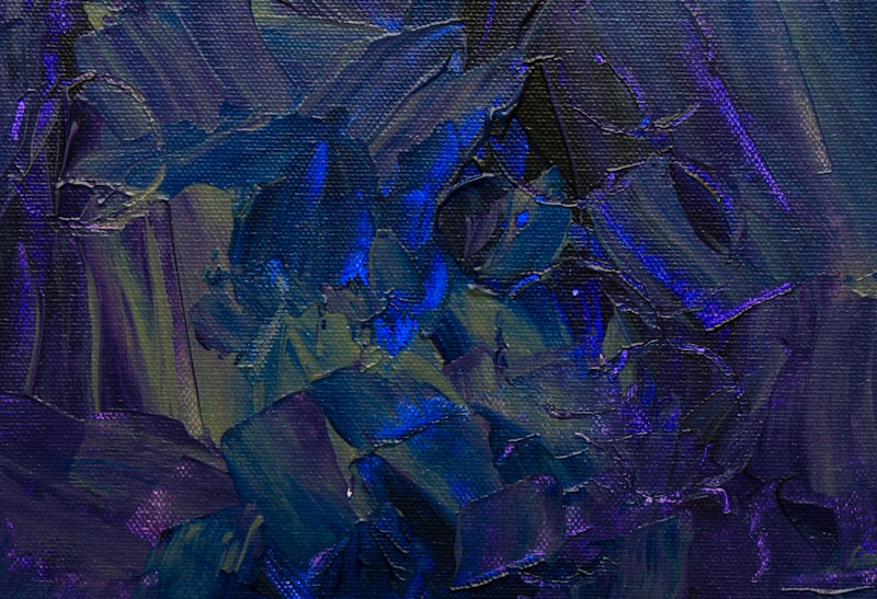 Acrylic paint brush strokes
